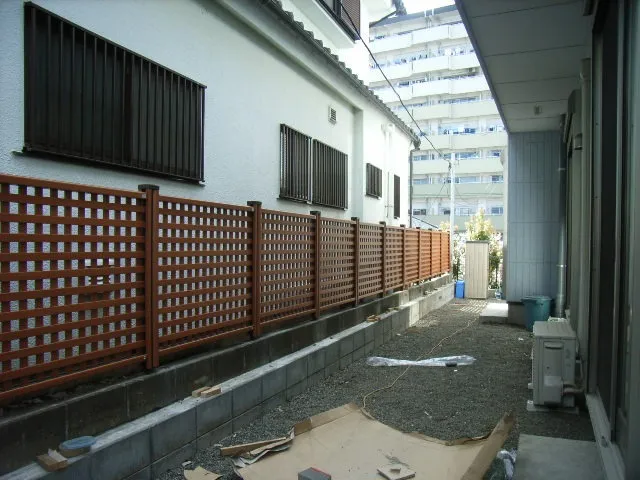 横浜市神奈川区で施工させて頂いたガーデンエクステリア（お庭の改修）工事です