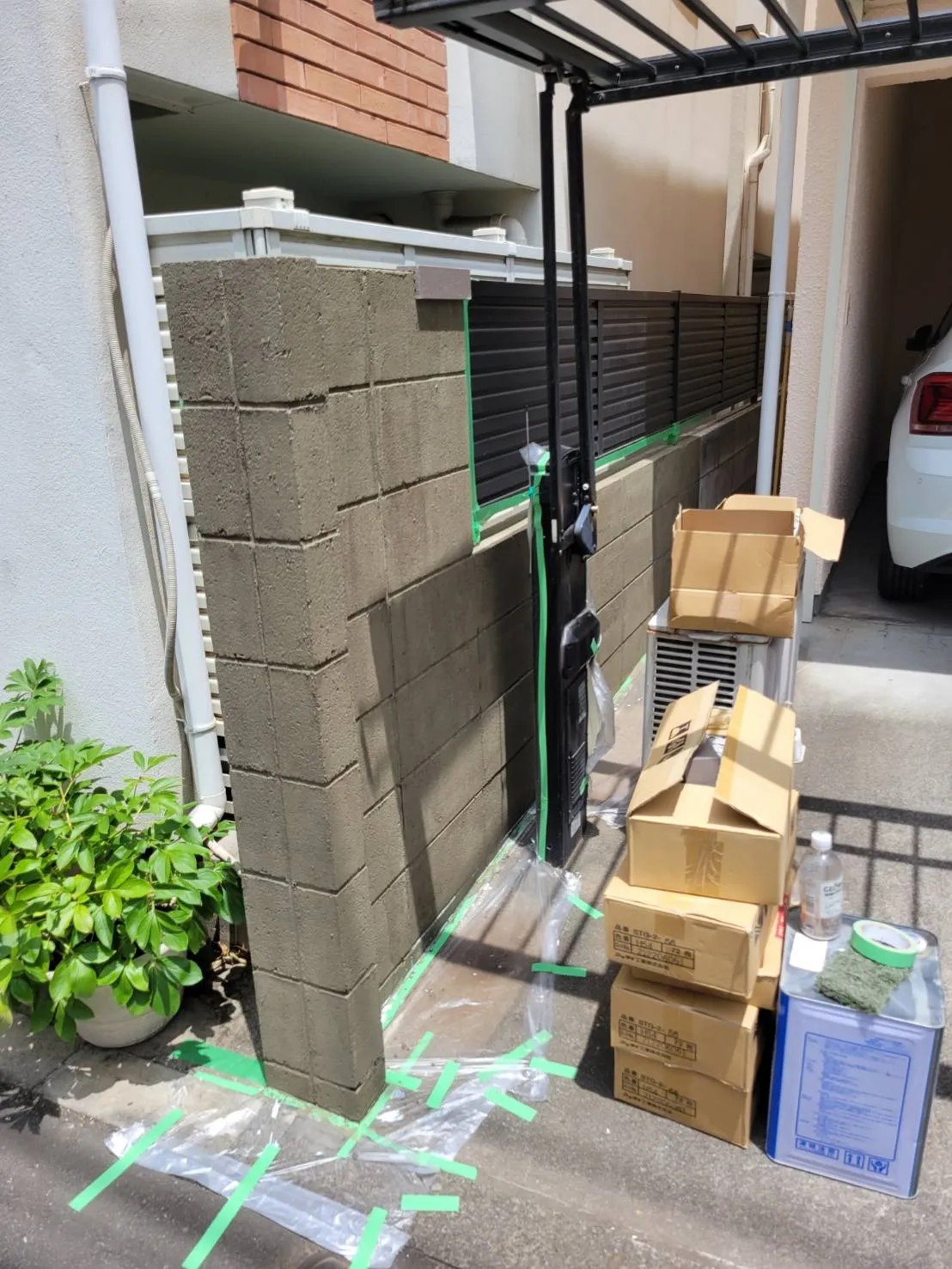 東京都世田谷区のU様邸にて外構工事が始まりました！