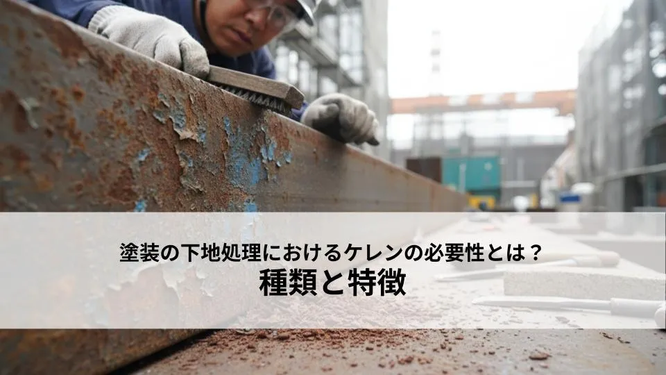 塗装の下地処理におけるケレンの必要性とは？種類と特徴を解説！